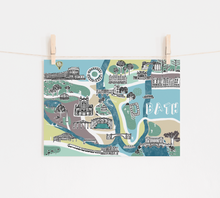 Load image into Gallery viewer, Bath Illustrated Map