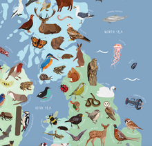 Load image into Gallery viewer, Animal Map of the British Isles
