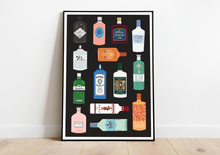 Load image into Gallery viewer, Gin Bottles Print