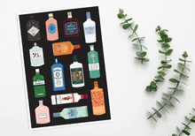 Load image into Gallery viewer, Gin Bottles Print