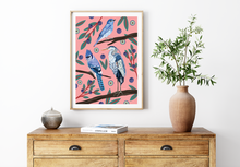 Load image into Gallery viewer, Blue Birds & Blueberries Print