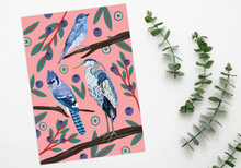 Load image into Gallery viewer, Blue Birds & Blueberries Print
