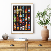 Load image into Gallery viewer, Beer Bottles Print