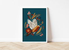 Load image into Gallery viewer, The Pheasant & The Berries Print
