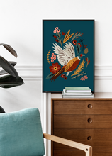 Load image into Gallery viewer, The Pheasant & The Berries Print