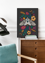 Load image into Gallery viewer, The Moth & The Flowers Print