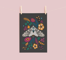 Load image into Gallery viewer, The Moth & The Flowers Print