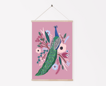 Load image into Gallery viewer, The peacock & The Peonies Print