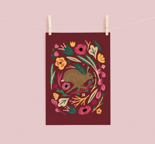 Load image into Gallery viewer, The Hare & The Roses Print