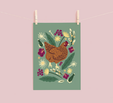 Load image into Gallery viewer, The Chicken & The Dandelions Print