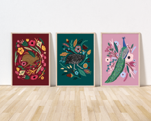 Load image into Gallery viewer, Floral Forest Print Trio
