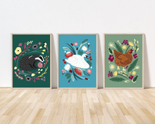 Load image into Gallery viewer, Floral Forest Print Trio