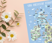 Load image into Gallery viewer, British Isles Illustrated Map