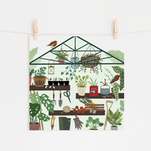 Load image into Gallery viewer, Gardener's Greenhouse Print