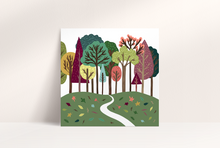 Load image into Gallery viewer, Colourful Trees Print