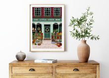 Load image into Gallery viewer, The Little Green Bean Greengrocers Print