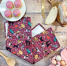 Load image into Gallery viewer, Whippet Print Tea Towel