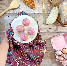 Load image into Gallery viewer, Whippet Print Tea Towel