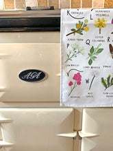 Load image into Gallery viewer, A-Z of Wildflowers Tea Towel