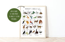 Load image into Gallery viewer, A-Z Jungle Poster