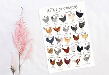 Load image into Gallery viewer, A-Z of Chickens Poster