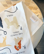 Load image into Gallery viewer, A-Z of Dogs Tea Towel