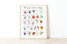 Load image into Gallery viewer, A-Z of Edible Flowers Poster