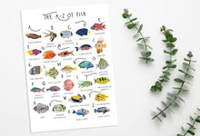 Load image into Gallery viewer, A-Z of Fish Poster