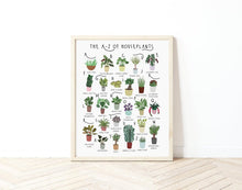 Load image into Gallery viewer, A-Z of House Plants Poster