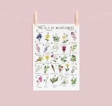 Load image into Gallery viewer, A-Z of Wildflowers Poster