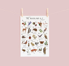 Load image into Gallery viewer, A-Z Woodland Poster
