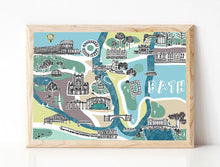 Load image into Gallery viewer, Bath Illustrated Map