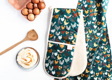 Load image into Gallery viewer, Chicken Oven Glove & Tea Towel Set