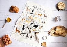Load image into Gallery viewer, A-Z of Dogs Tea Towel