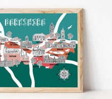 Load image into Gallery viewer, Berkshire Illustrated Map
