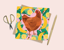 Load image into Gallery viewer, Chicken and Bananas Card