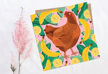 Load image into Gallery viewer, Chicken and Bananas Card