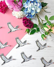 Load image into Gallery viewer, Crane Embroidered Patch