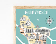 Load image into Gallery viewer, Derbyshire Illustrated Map