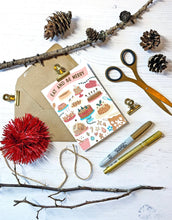 Load image into Gallery viewer, Eat & Be Merry Foiled Christmas Card