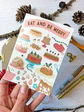 Load image into Gallery viewer, Eat & Be Merry Foiled Christmas Card