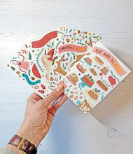 Load image into Gallery viewer, Eat & Be Merry Foiled Christmas Card