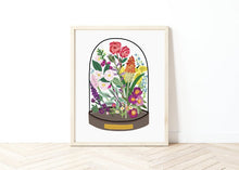 Load image into Gallery viewer, Floral Bell Jar Print