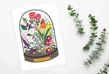 Load image into Gallery viewer, Floral Bell Jar Print

