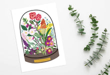 Load image into Gallery viewer, Floral Bell Jar Print