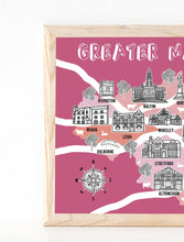 Load image into Gallery viewer, Greater Manchester Illustrated Map