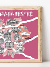 Load image into Gallery viewer, Greater Manchester Illustrated Map