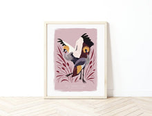 Load image into Gallery viewer, Grey Crowned Crane Print