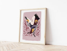 Load image into Gallery viewer, Grey Crowned Crane Print