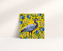 Load image into Gallery viewer, Heron and Blueberries Card